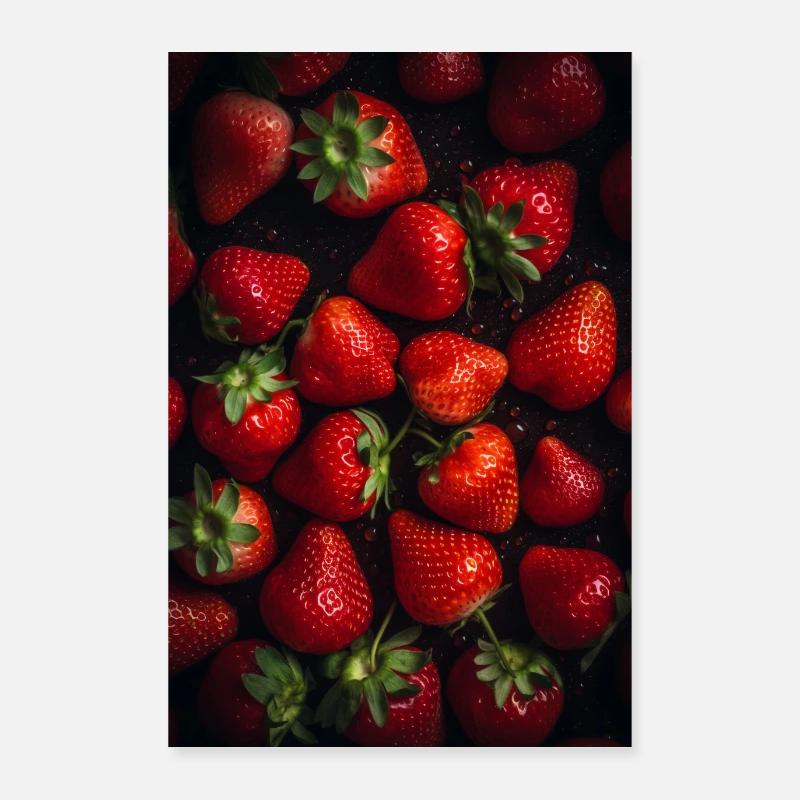 Strawberries Poster 24" x 35" (60x90 cm)