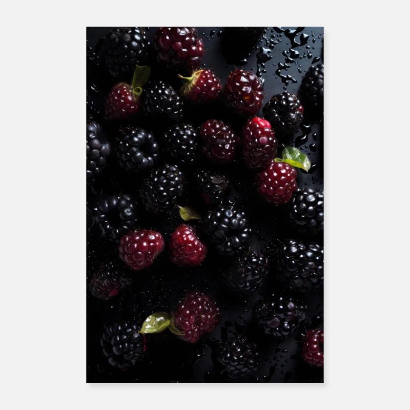 Blackberries Poster 24" x 35" (60x90 cm)