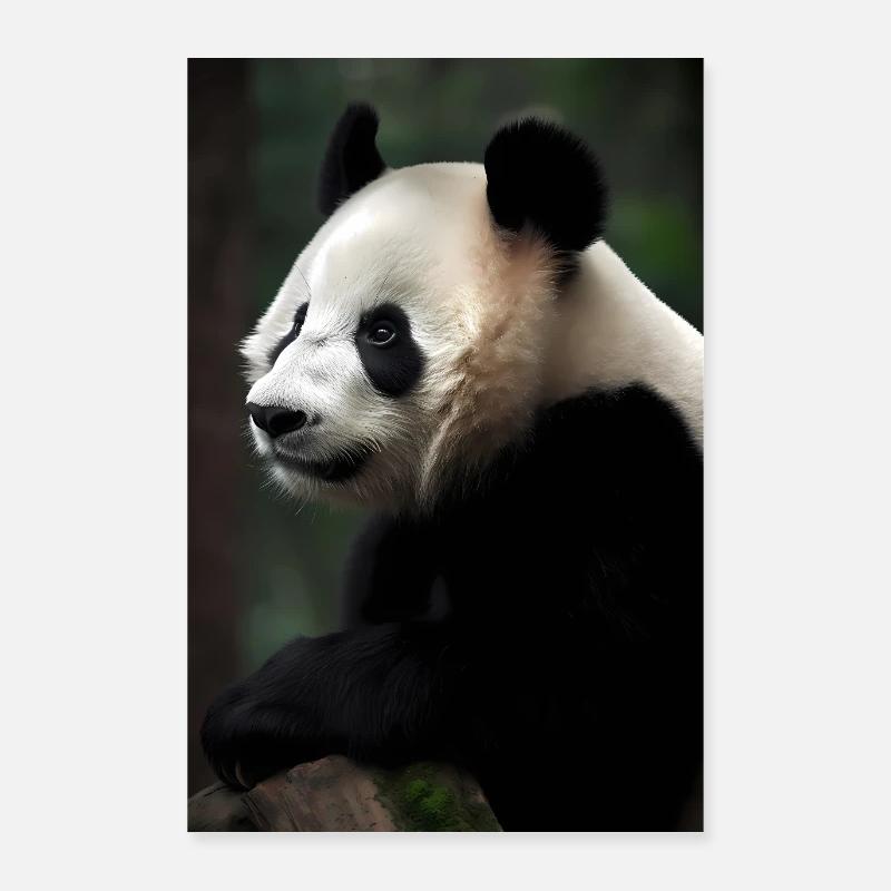 Panda Nature Poster 24" x 35" (60x90 cm)
