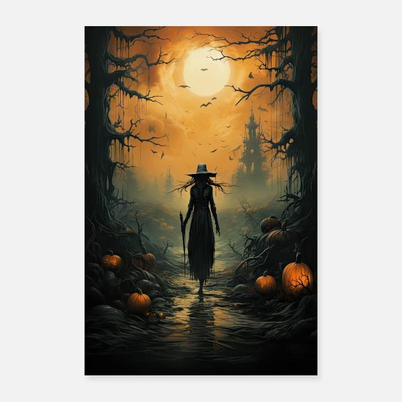 Haunted House/Palace. Halloween décor Poster 24" x 35" (60x90 cm)