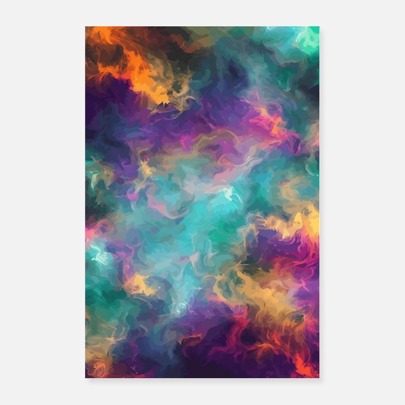 In eine andere Welt | Multiversum - Poster 60x90 cm - Weiß