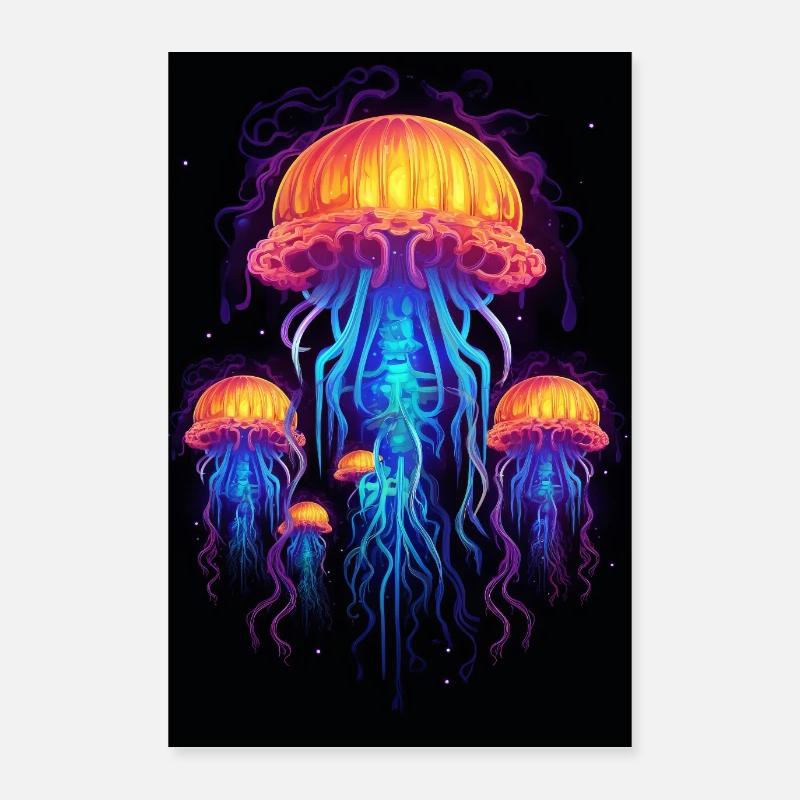 Jellyfish Poster 24" x 35" (60x90 cm)