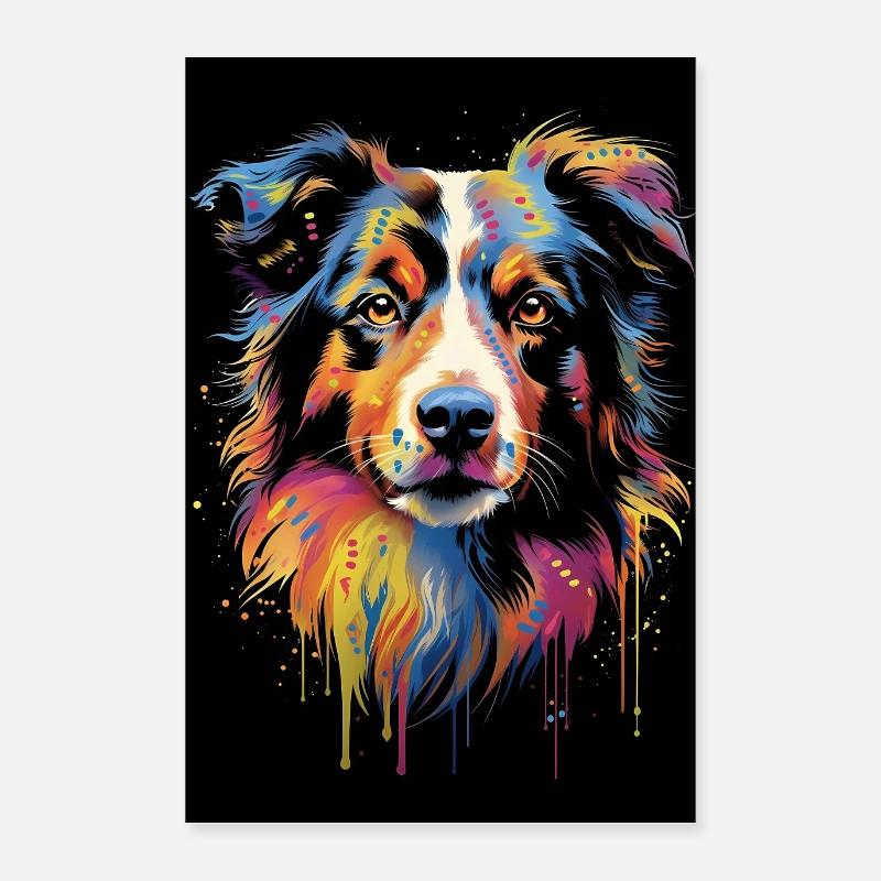 Australischer Schäferhund Aussie Poster 60x90 cm