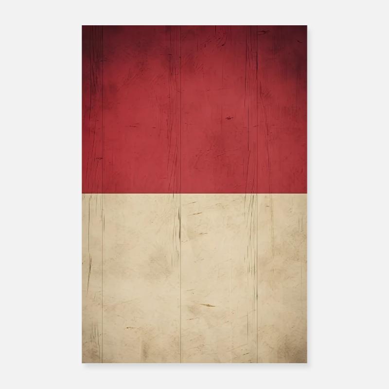 Drapeau « Indonésie » Poster 60 x 90 cm
