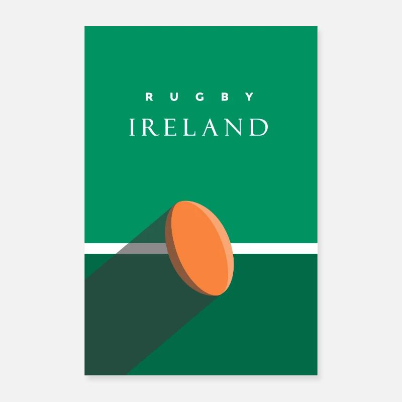 RUGBY IRLANDA Poster 60x90 cm