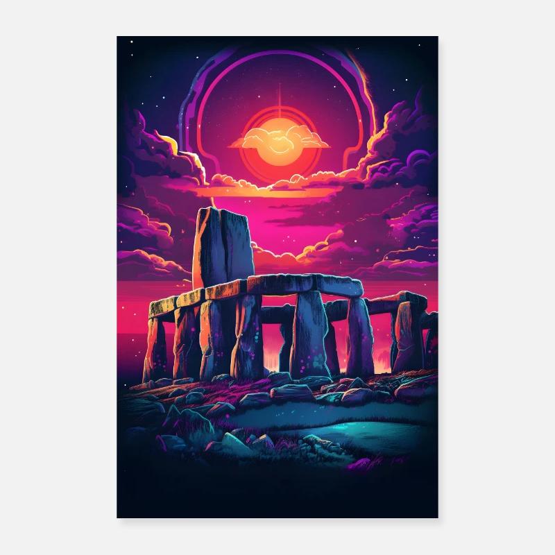 Stonehenge, Angleterre Poster 60 x 90 cm