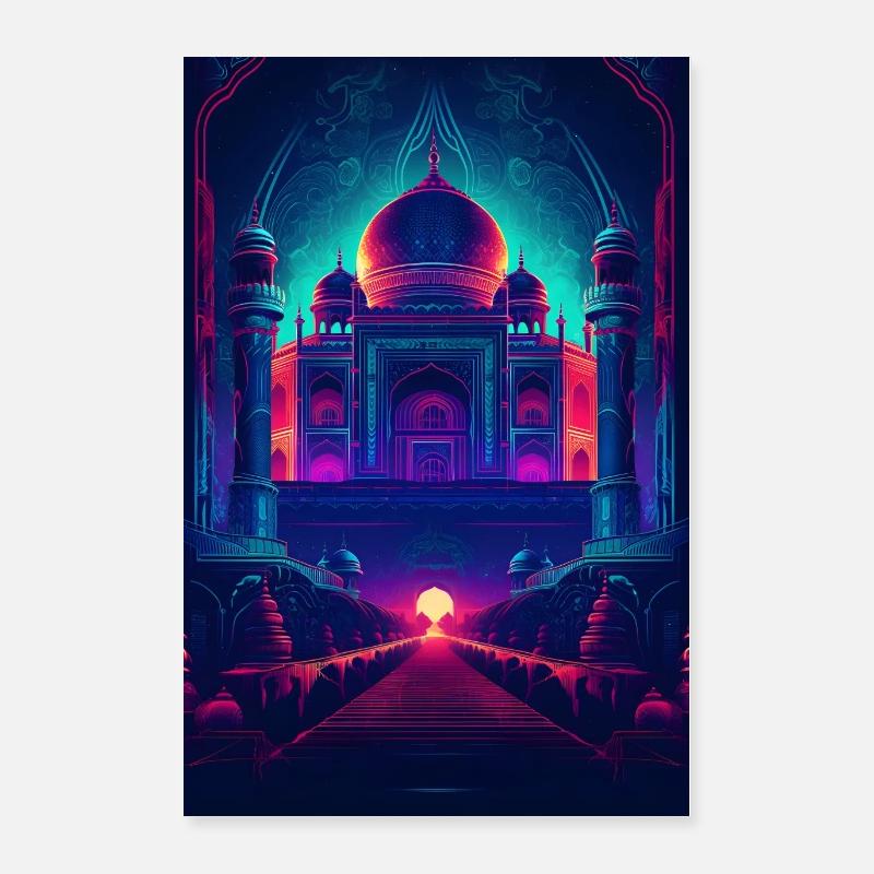 Taj Mahal Inde Poster 60 x 90 cm