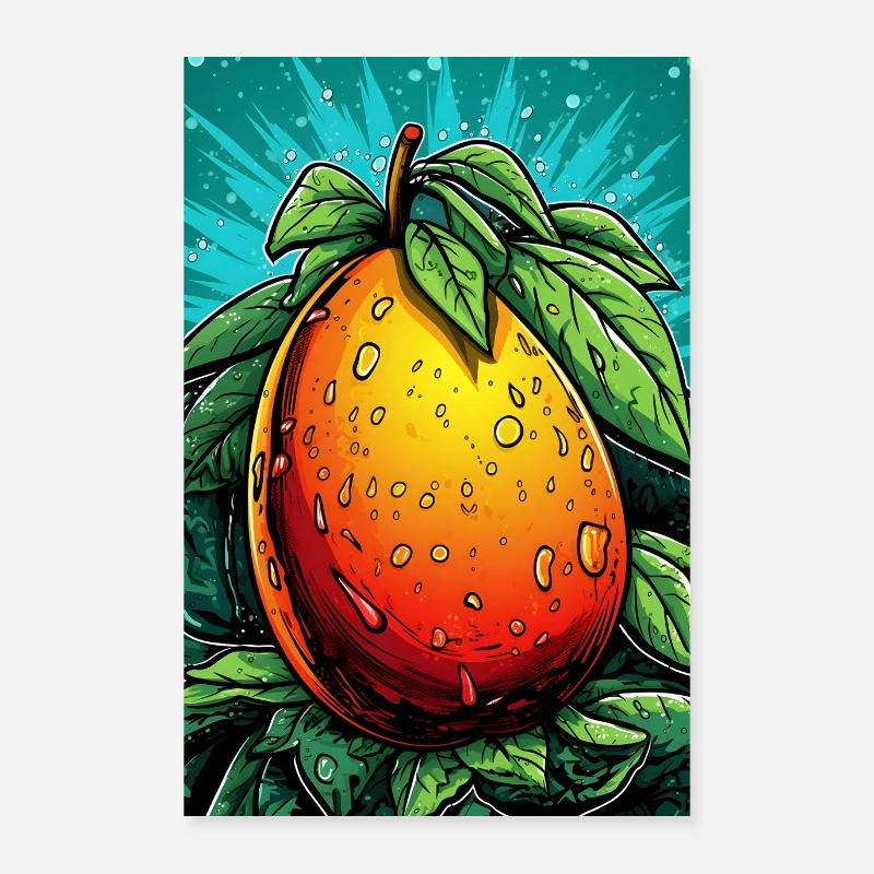 Mangue - Poster 60 x 90 cm - blanc