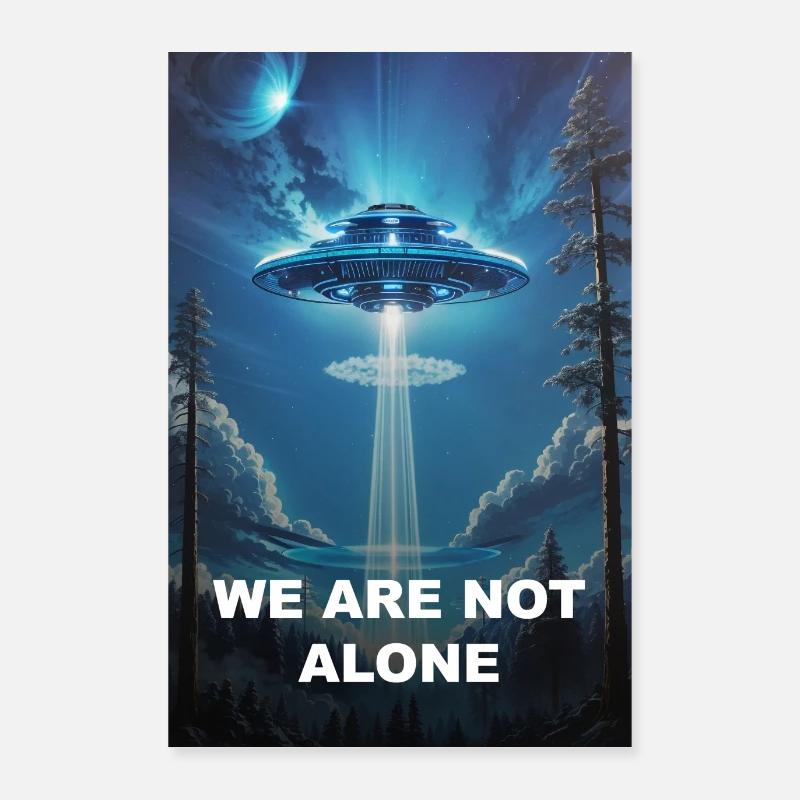 We are not Alone Poster 24" x 35" (60x90 cm)