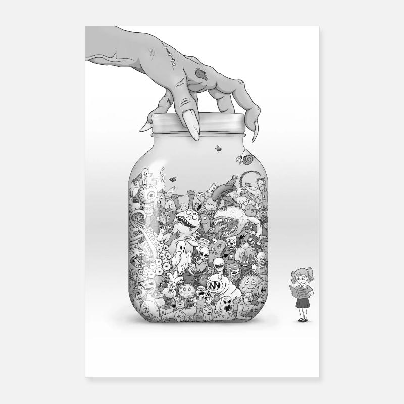 Monsterjagd Poster 60x90 cm