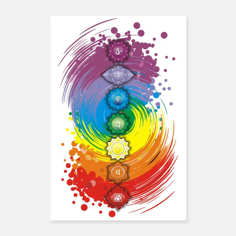 Chakra-Gleichgewicht Poster 60x90 cm