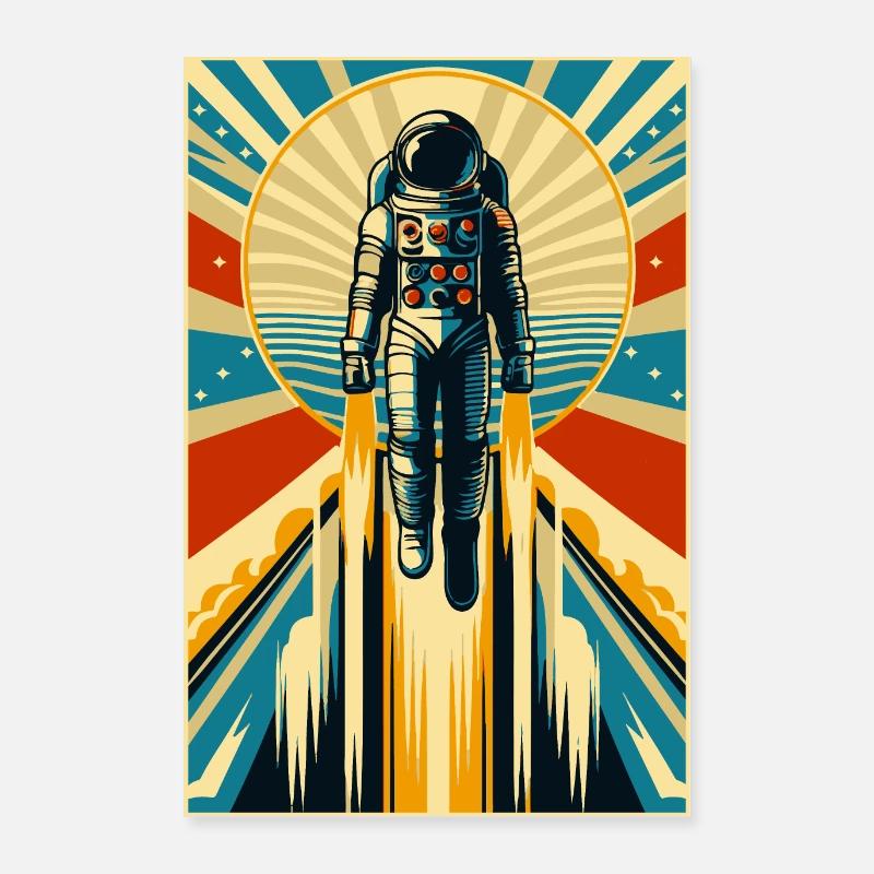 L’espace Rocketman - Poster 60 x 90 cm - blanc