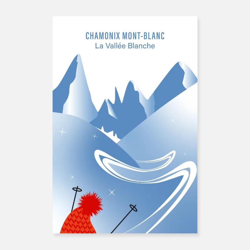 Plakat Chamonix Vallée Blanche Poster 60x90 cm