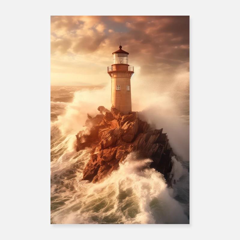 Flèche de Stormwatch - Poster 60 x 90 cm - blanc