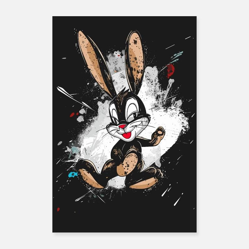 Den ydmyge påskehare Poster 60x90 cm