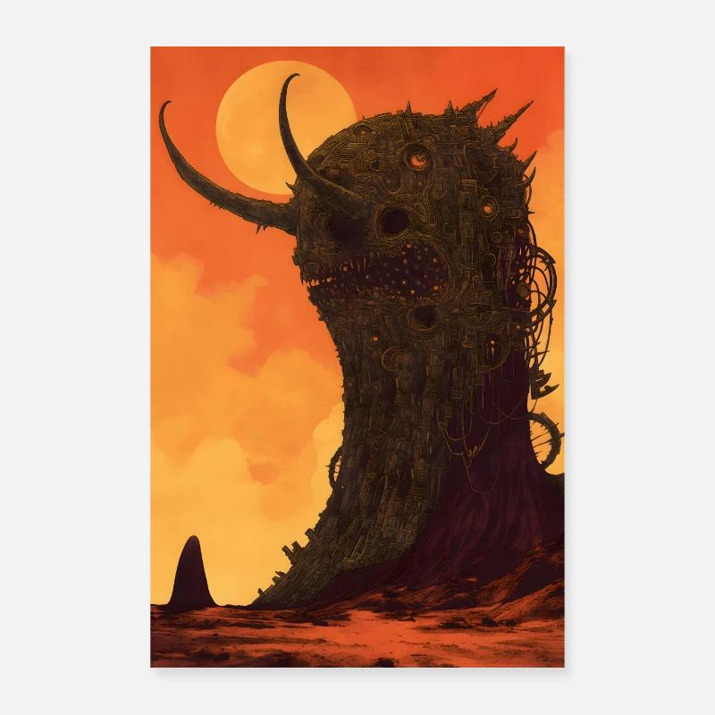 Skull Mountain Poster 24" x 35" (60x90 cm)