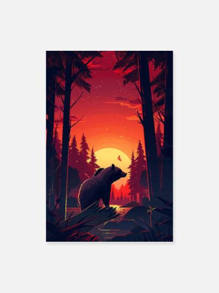 Tragen - Poster 60x90 cm - Weiß