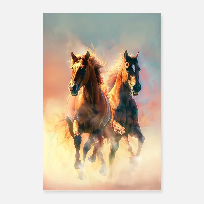 Horse Poster 24" x 35" (60x90 cm)