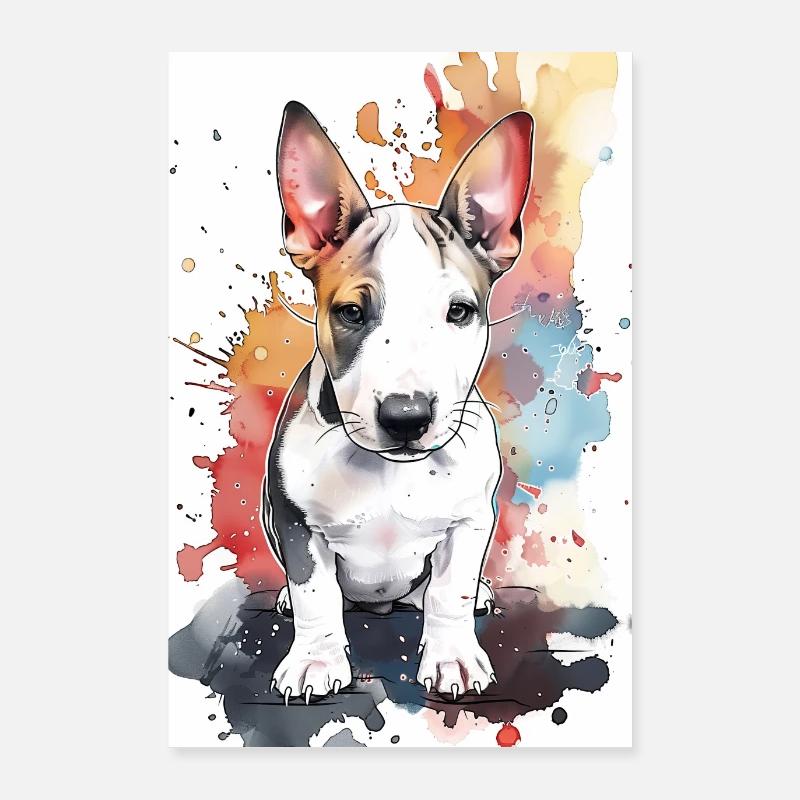 Bullterrier Poster 60x90 cm
