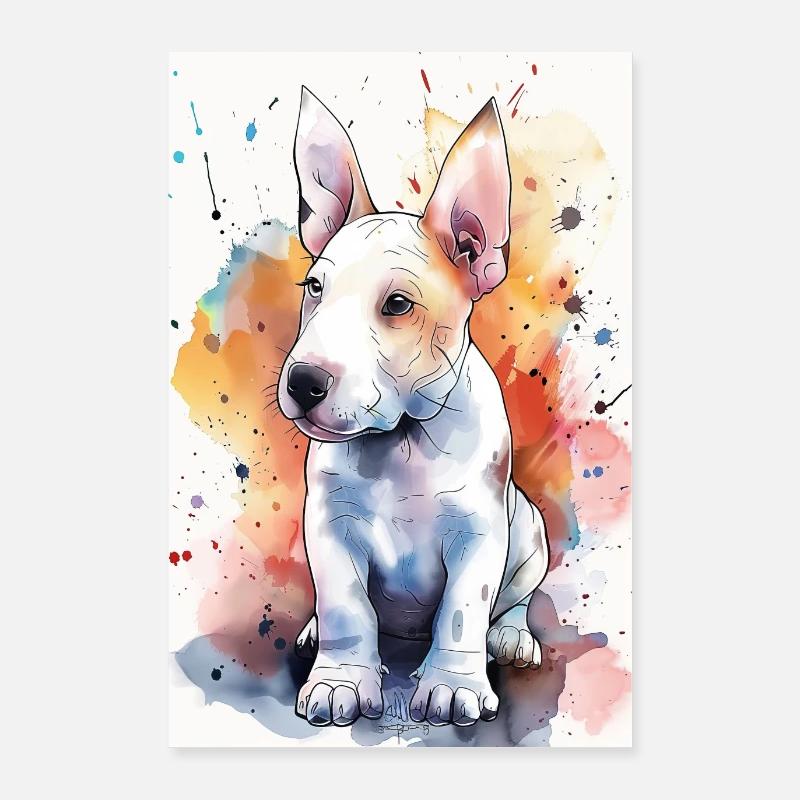 Bullterrier Poster 60x90 cm