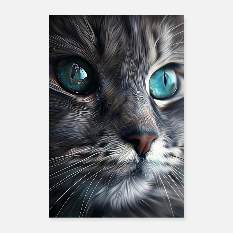 Katze Poster 60x90 cm