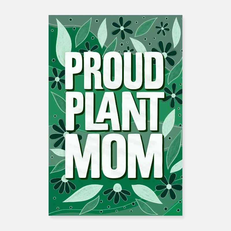 Fière maman de plante Poster 60 x 90 cm