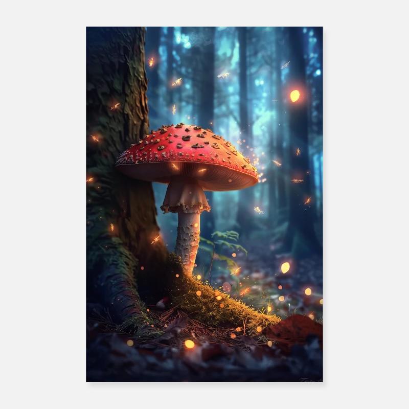 Pilze Poster 60x90 cm