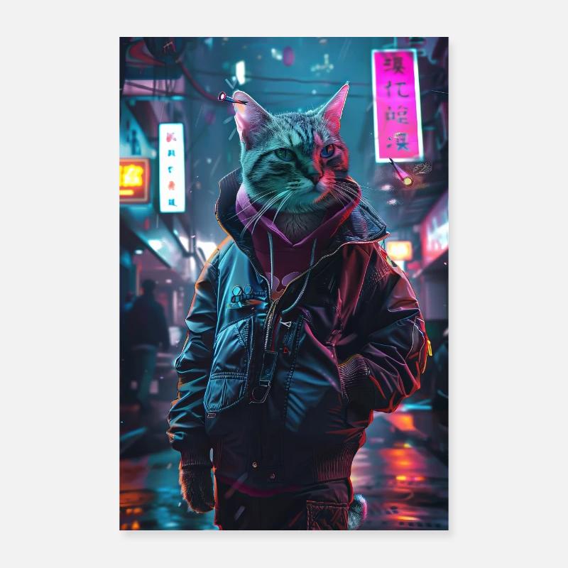 Katze Poster 60x90 cm