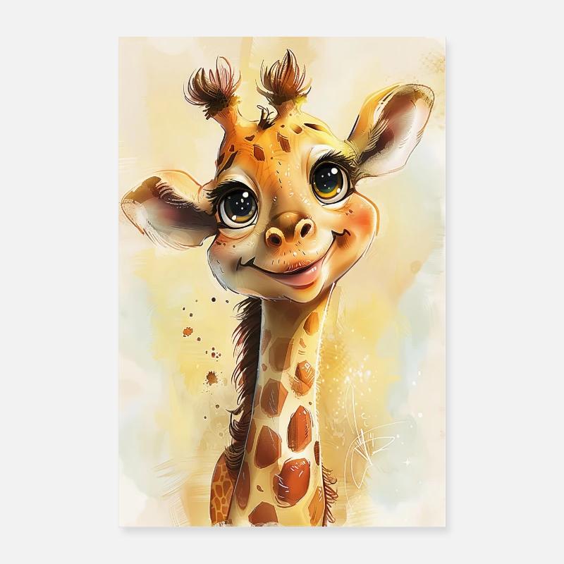 Girafe Poster 60 x 90 cm
