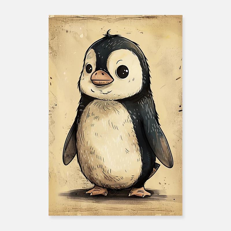 Pinguin Poster 60x90 cm