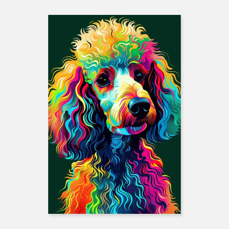 Pudel Poster 60x90 cm
