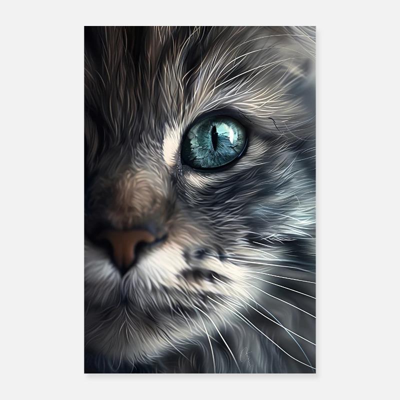 Katze Poster 60x90 cm