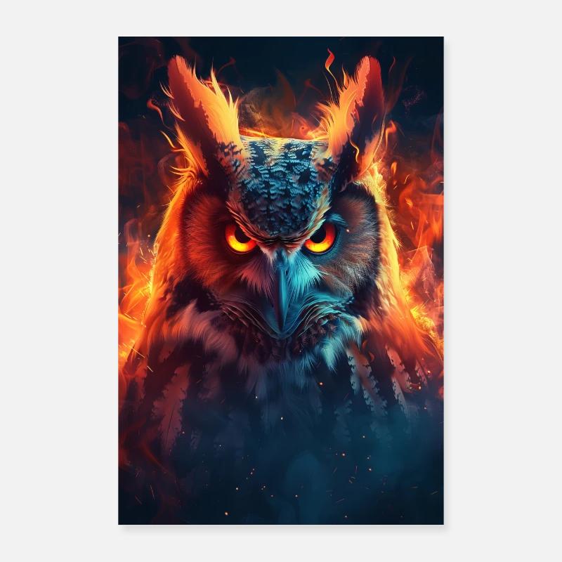Eule Poster 60x90 cm
