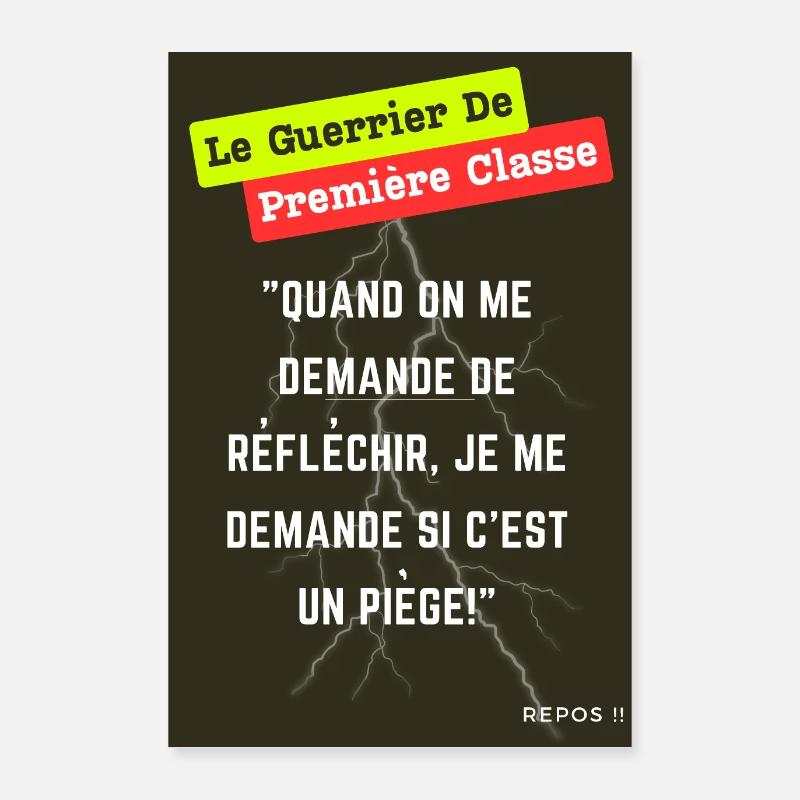 « Affiche Première Classe Warrior » Poster 60 x 90 cm