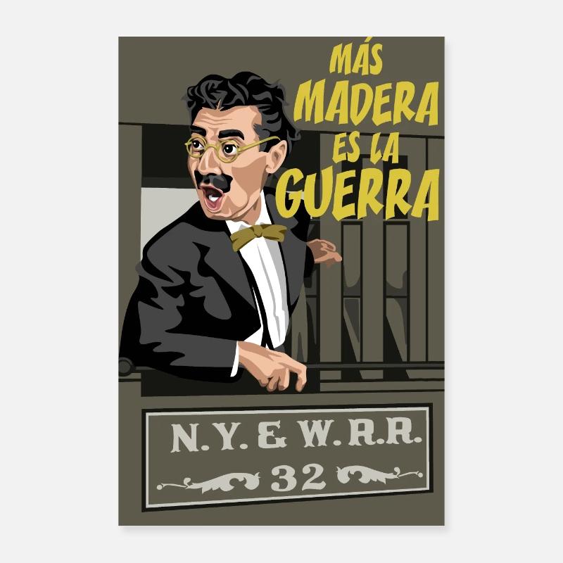 GROUCHO Plus Bois Poster 60 x 90 cm