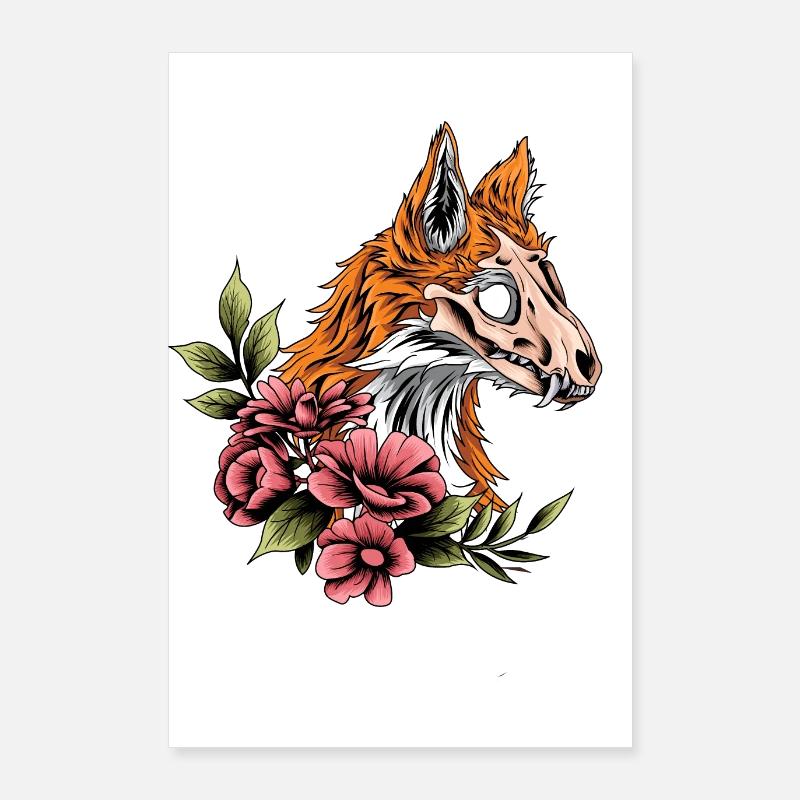 Renard monstre Poster 60 x 90 cm