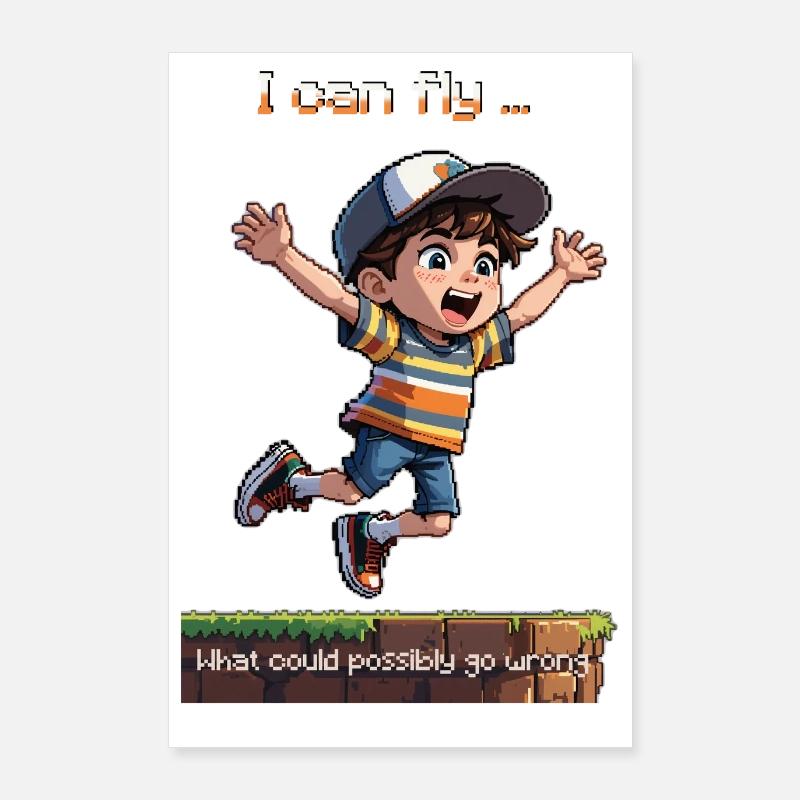 The 8bit Fly Guy Poster 60x90 cm