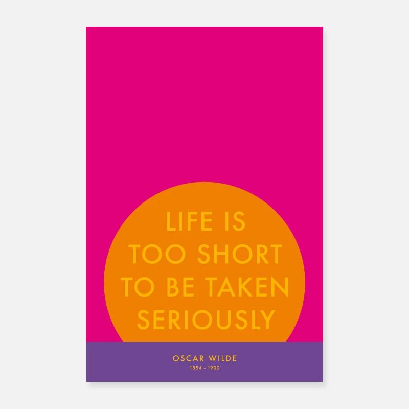 Citation d’Oscar Wilde Poster 60 x 90 cm