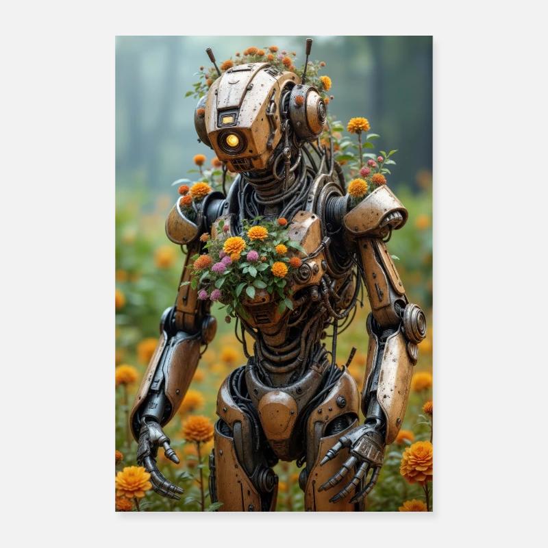 Robot abandonné. Poster 60 x 90 cm