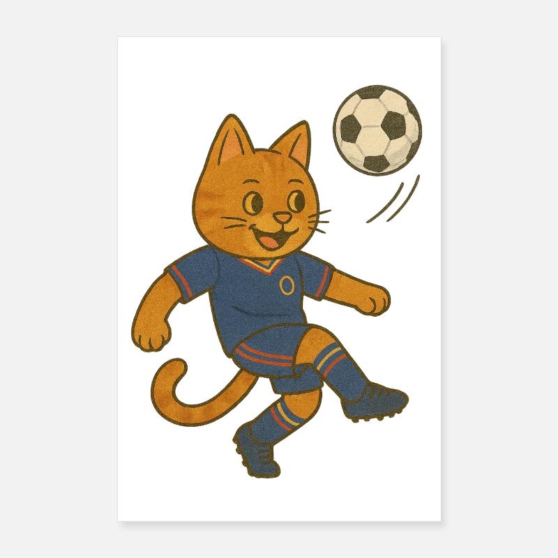 BARCELONE FOOT Poster 60 x 90 cm