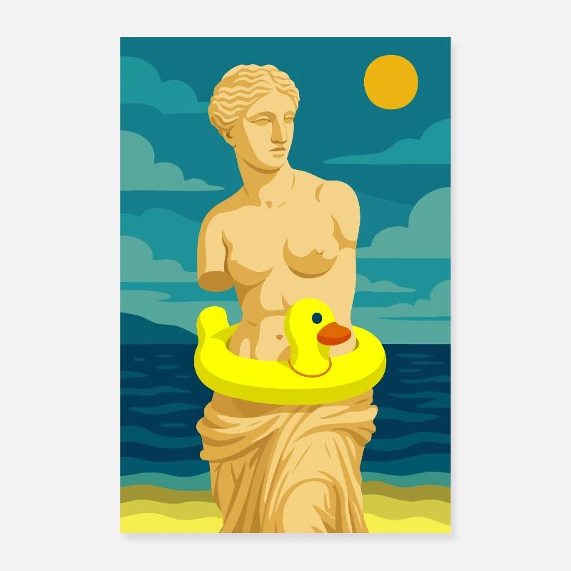 La Vénus (à la plage) Poster 60 x 90 cm