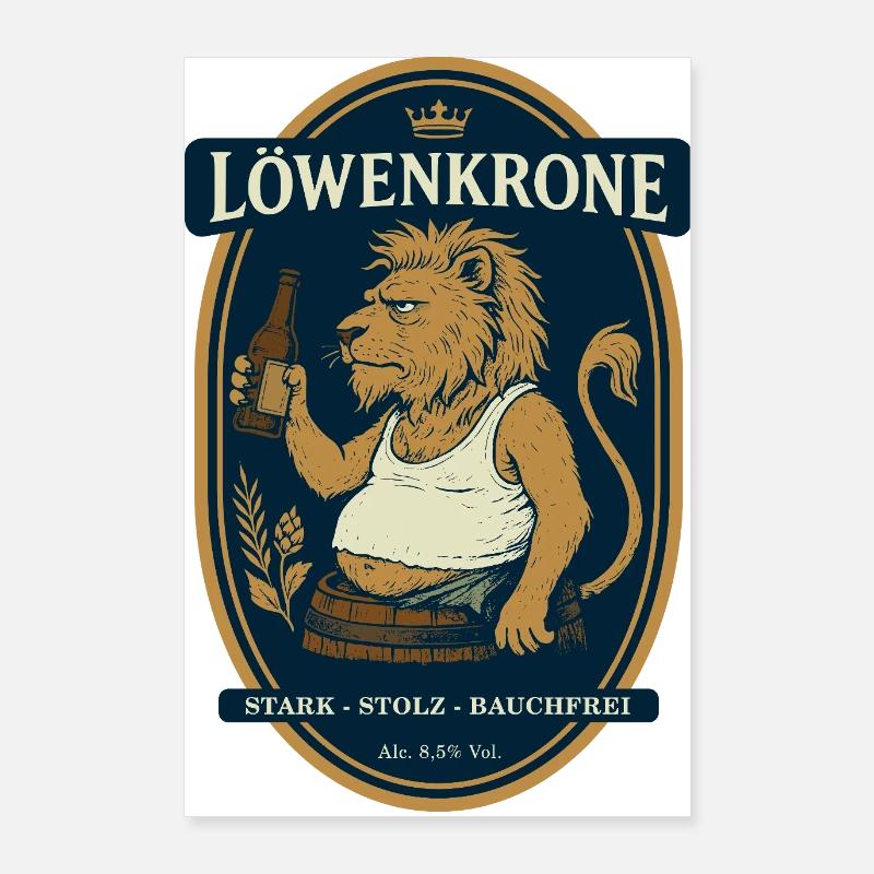 Löwenkrone Poster 60x90 cm