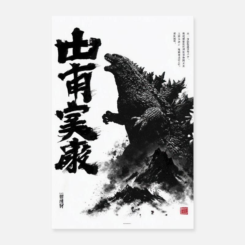 Monstertinte der Zerstörung Poster 60x90 cm