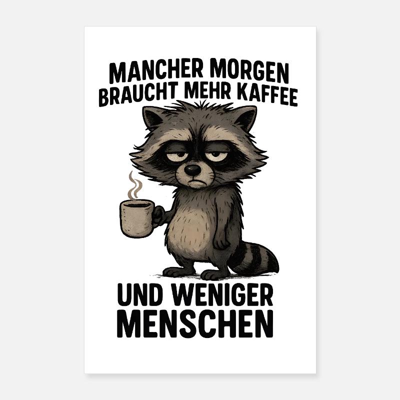 I hate people more coffee office saying Poster 24" x 35" (60x90 cm)