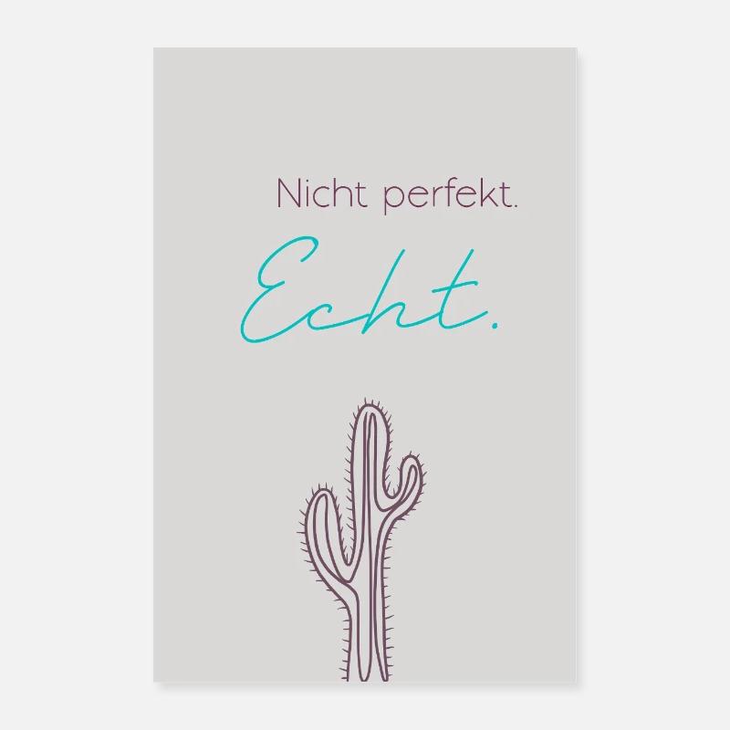 Echt & Unperfekt | Statement Poster Poster 60x90 cm