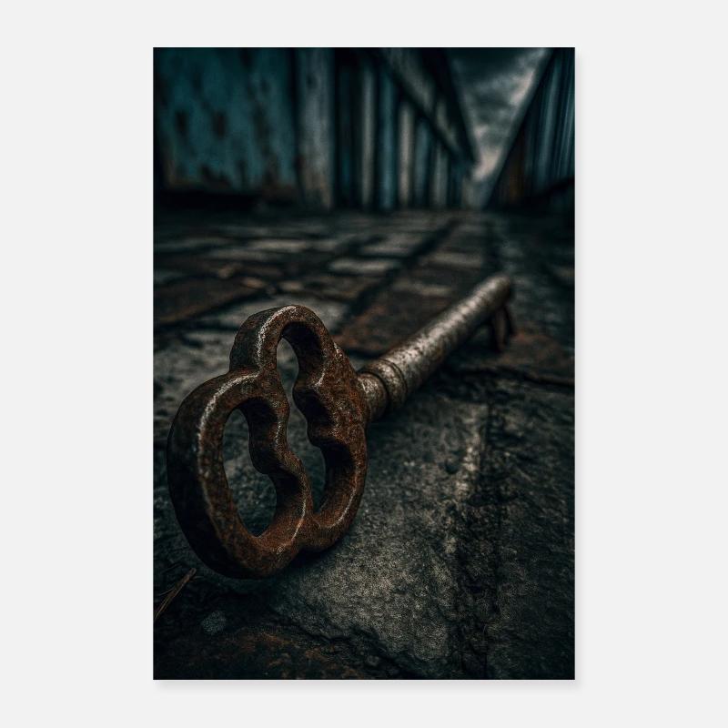 Rusty Key to Forgotten Secrets Poster 24" x 35" (60x90 cm)