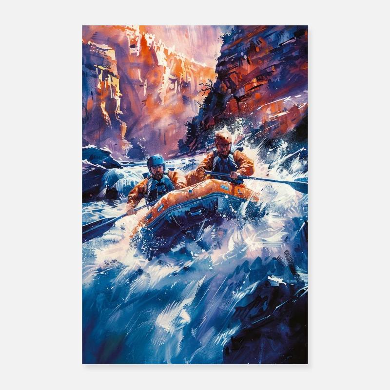 Whitewater Canyon Thrill Ride Poster 24" x 35" (60x90 cm)