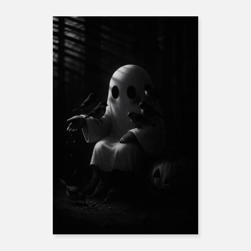 Halloween Ghost Spooky Poster 24" x 35" (60x90 cm)