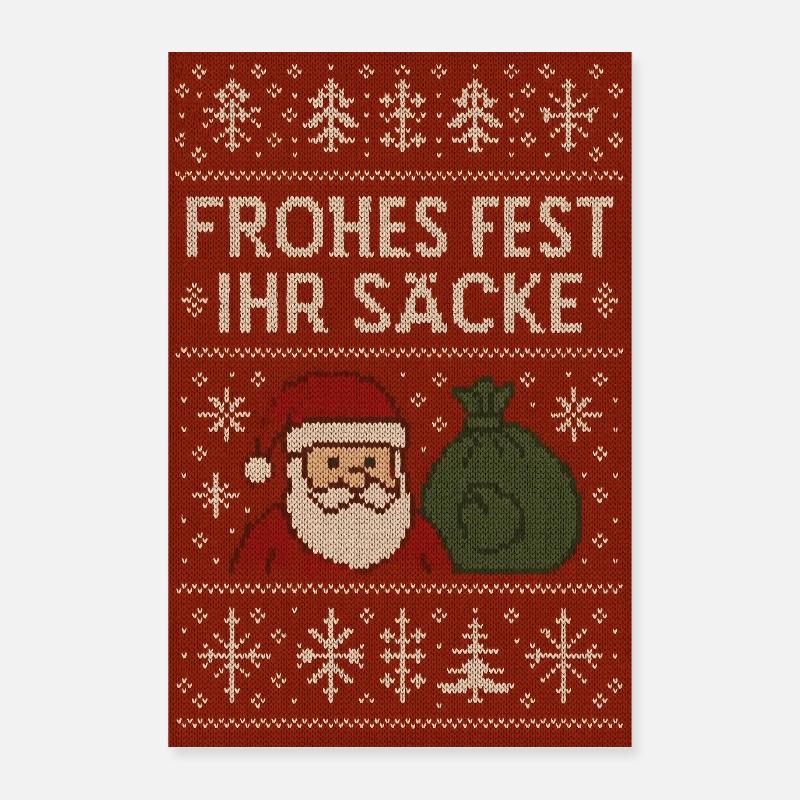 Merry Christmas, you sacks! Poster 24" x 35" (60x90 cm)