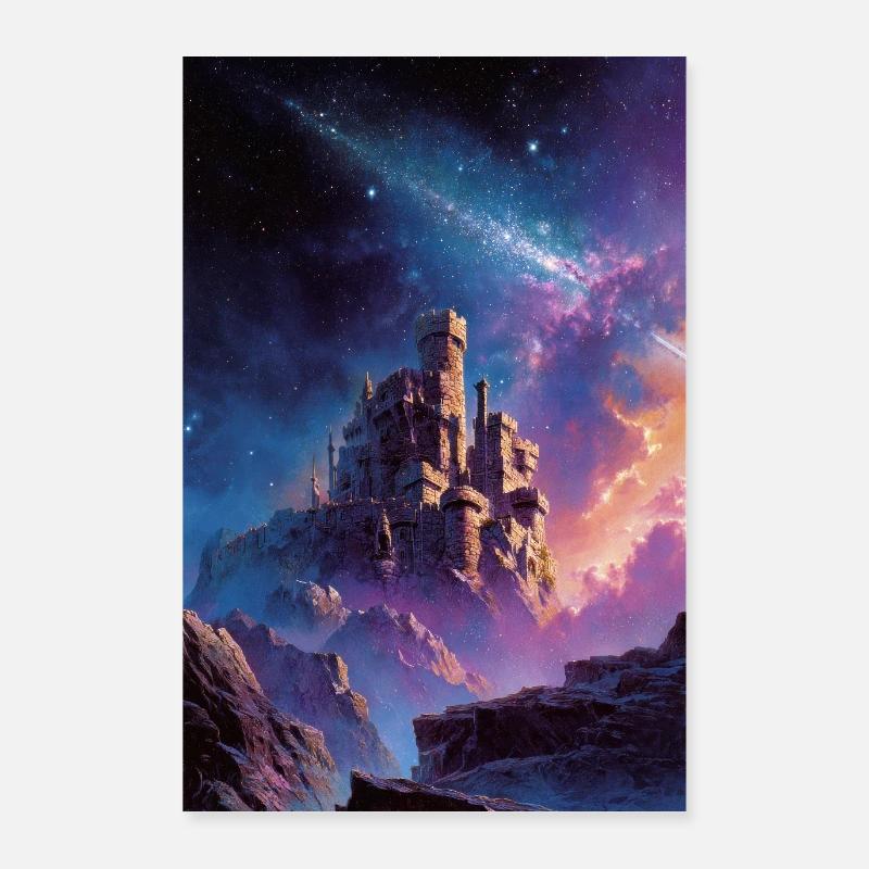 Nebula Castle in Starry Realm Poster 24" x 35" (60x90 cm)